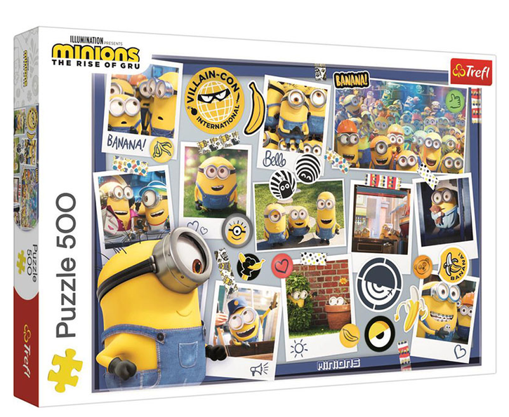 Пазли Посіпаки. Божевільна колекція фотографій. Universal Despicable Me 3 (500 ел.) 37390 (Trefl)
