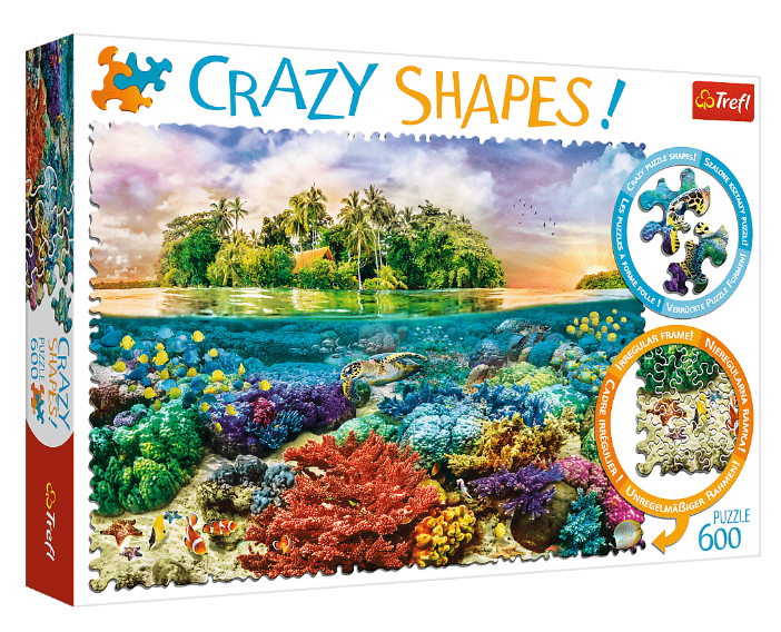Пазли Crazy Shapes. Тропічний острів (600 елм.) 11113 (Trefl)