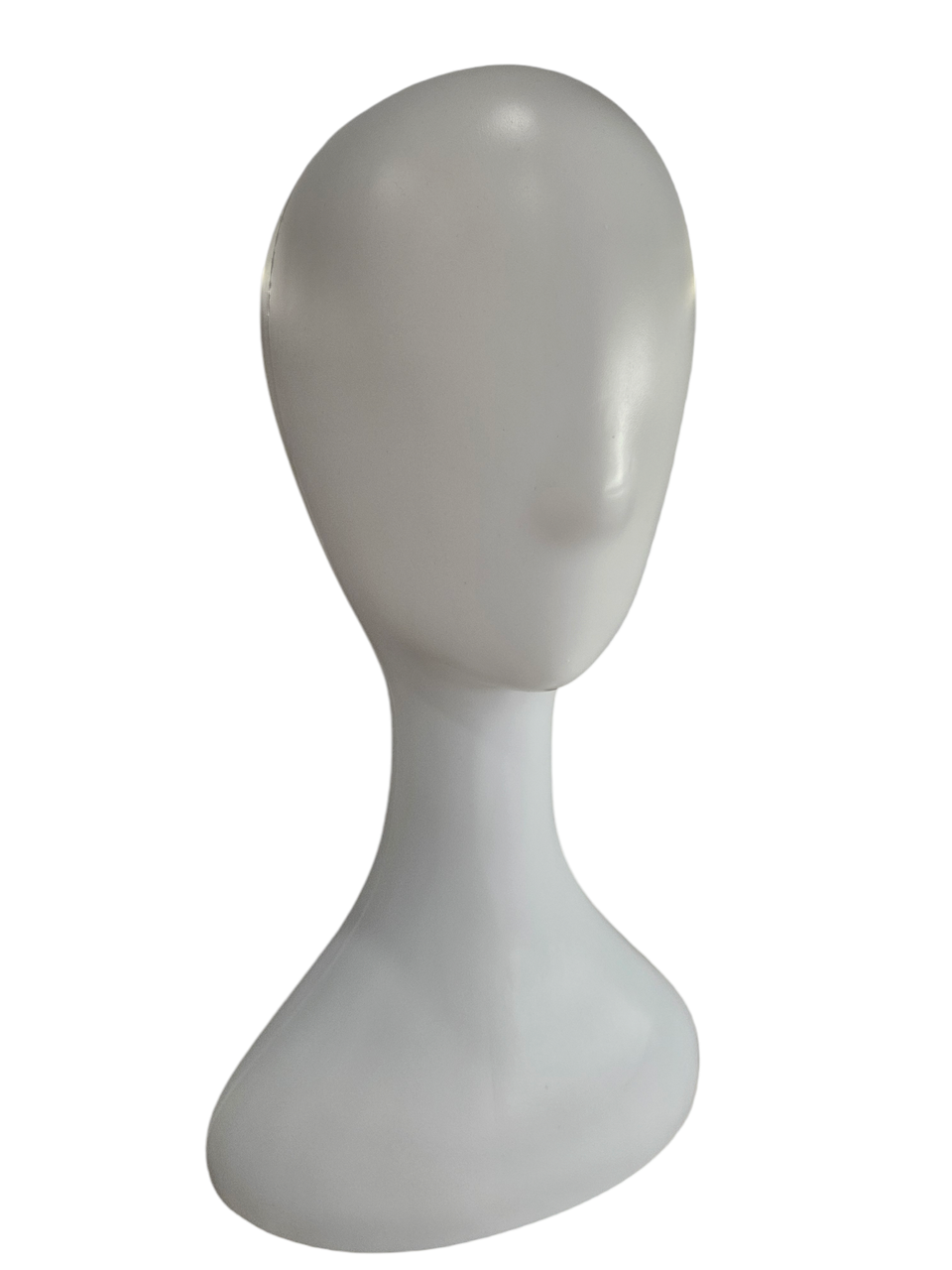 Манекен голова біла жіноча пластикова, фото 1