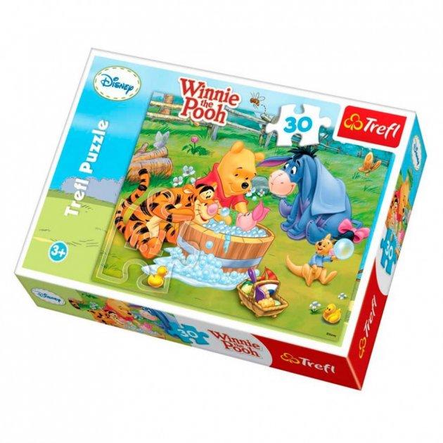 Пазли Вінні Пух. Купання П’ятачка. Disney Winnie the Pooh (30 ел.) 18198 (Trefl)