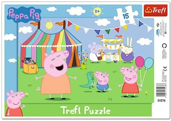 Пазли Рамкові - Свинка Пеппа. У парку розваг. Peppa Pig (15 ел.) 31276 (Trefl)