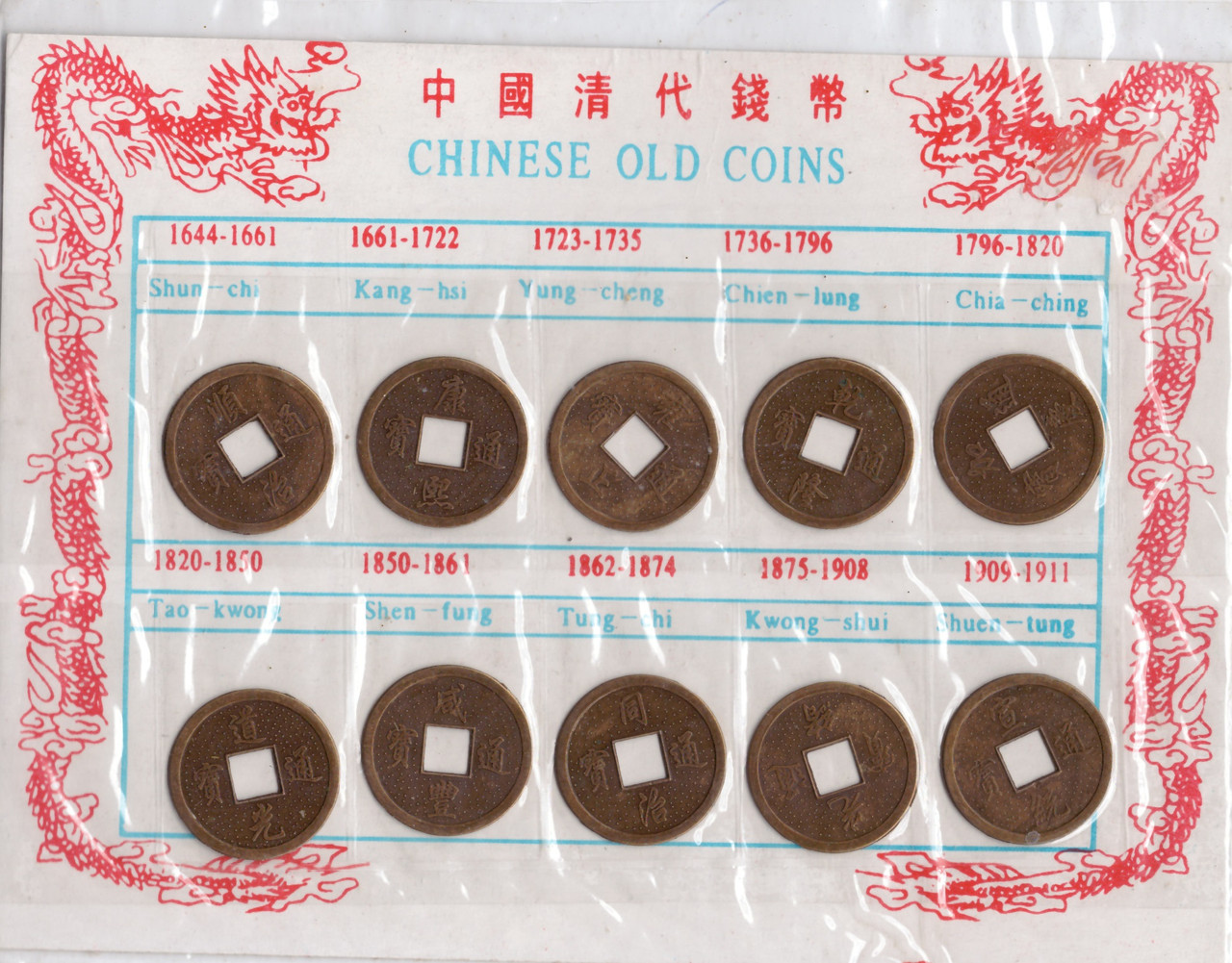 Сувенір - Китайські монети фен-шуй. Символ багатства і процвітання (монета 2,5 см), фото 1