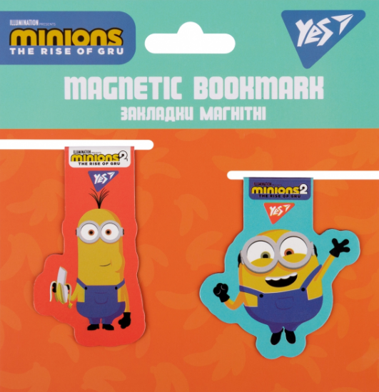 Закладки магнітні Minions 2 шт. 707830 (YES)