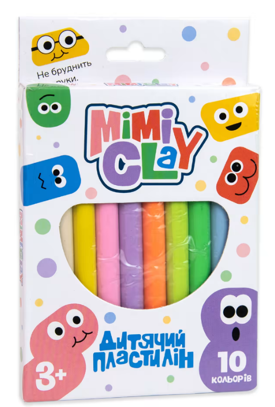 Набір для креативної творчості Mimi clay 10 кольорів 30424 (Strateg), фото 1
