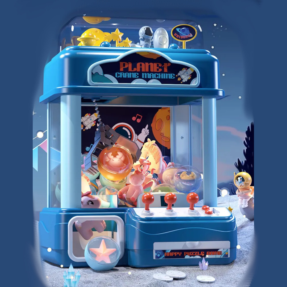 Дитяча розважальна гра Хватайка Ігровий автомат набір іграшок монетки півсфери світло музика USB-кабель, фото 1