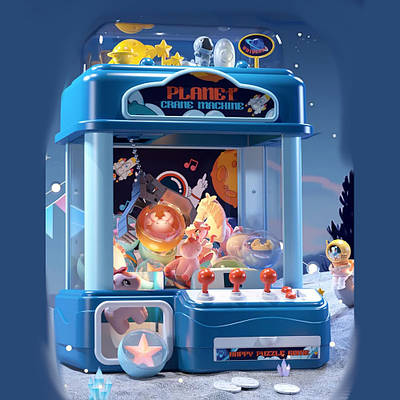 Дитяча розважальна гра Хватайка Ігровий автомат набір іграшок монетки півсфери світло музика USB-кабель