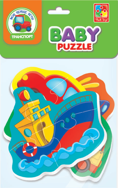 Пазли Бебі пазли. Транспорт (Vladi toys), фото 1