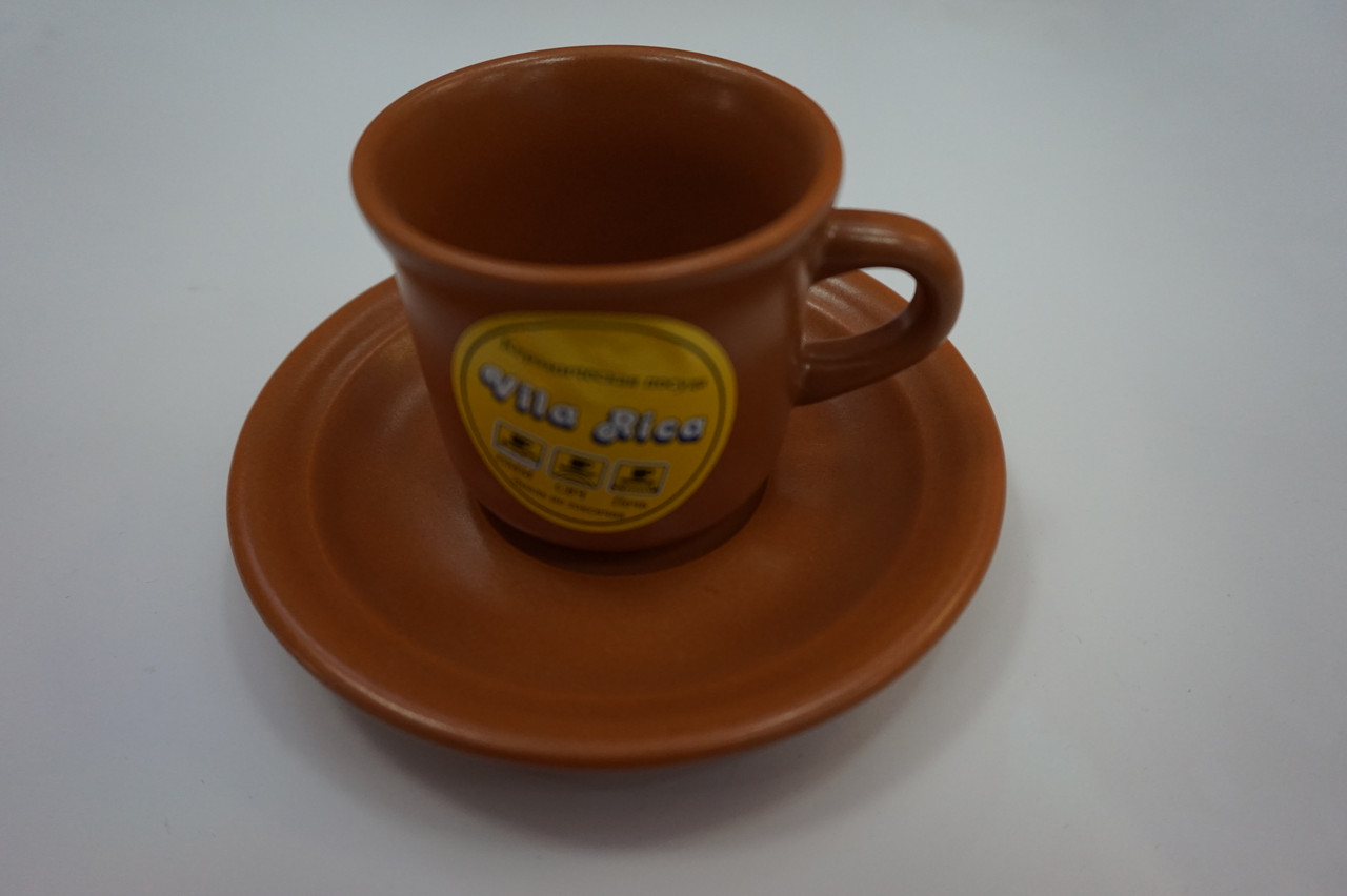 Чашка кавова з блюдцем TERRACOTTA (90мл) Бразилія, фото 1
