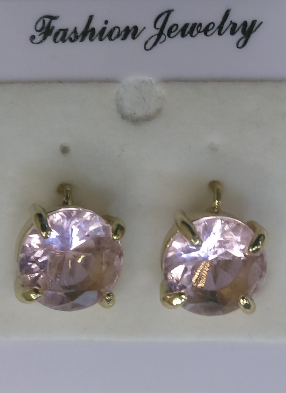 Сережки класичні (рожеві) (Fashion jewelry)
