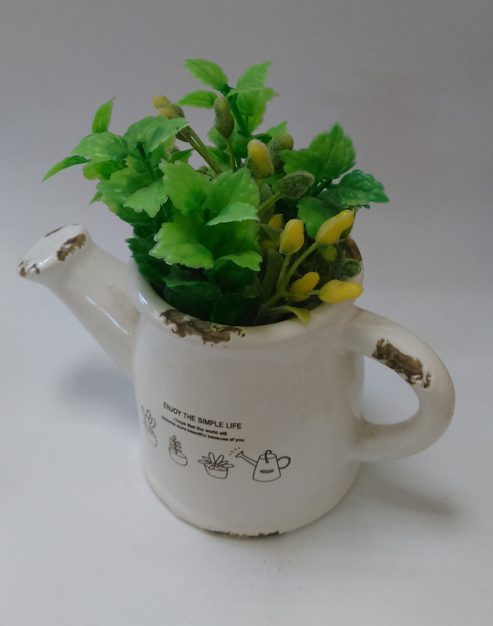 Декоративна композиція в стилі ''Прованс'' в лійці М'ята, фото 1