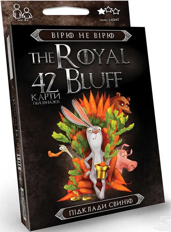 Карткова гра «The ROYAL BLUFF» Вірю не вірю RBL-01-01U (Danko Toys)