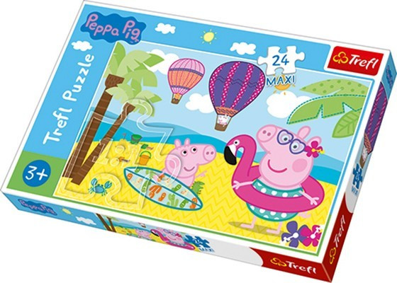 Пазли Maxi Канікули Свинки Пеппи. Peppa Pig (24 ел.) 14293 (Trefl)