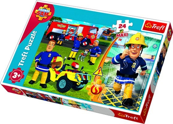 Пазли Maxi Хоробрий Пожежник Сем. Prism A&D Fireman Sam (24 ел.) 14290 (Trefl)