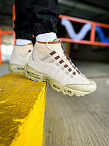 Зимові Чоловічі Кросівки Nike Air Max 95 Sneakerboot Beige / Найк Аїр Макс 95 Снікербут Бежеві, фото 4