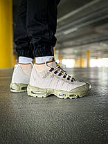 Зимові Чоловічі Кросівки Nike Air Max 95 Sneakerboot Beige / Найк Аїр Макс 95 Снікербут Бежеві, фото 3