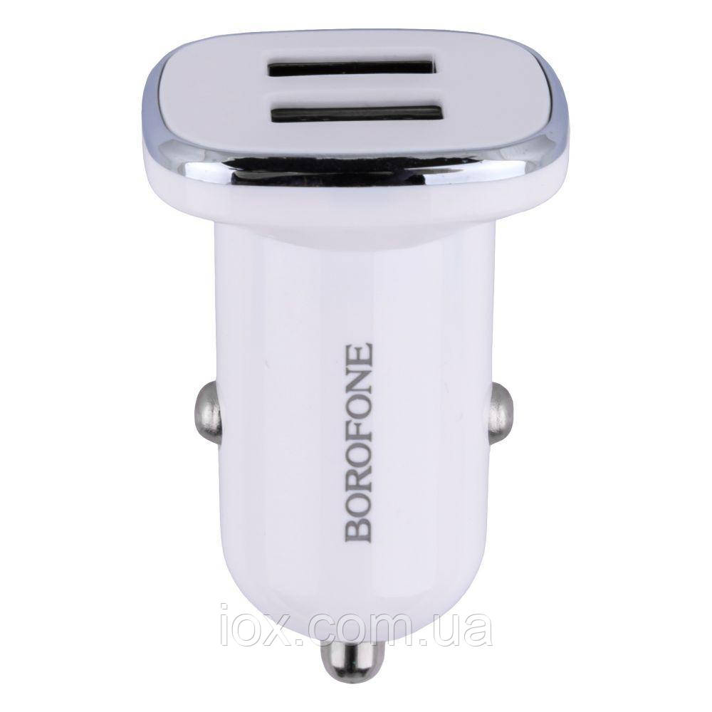 Автомобільний Зарядний Пристрій Borofone BZ12 2.4A Type-C 2 USB