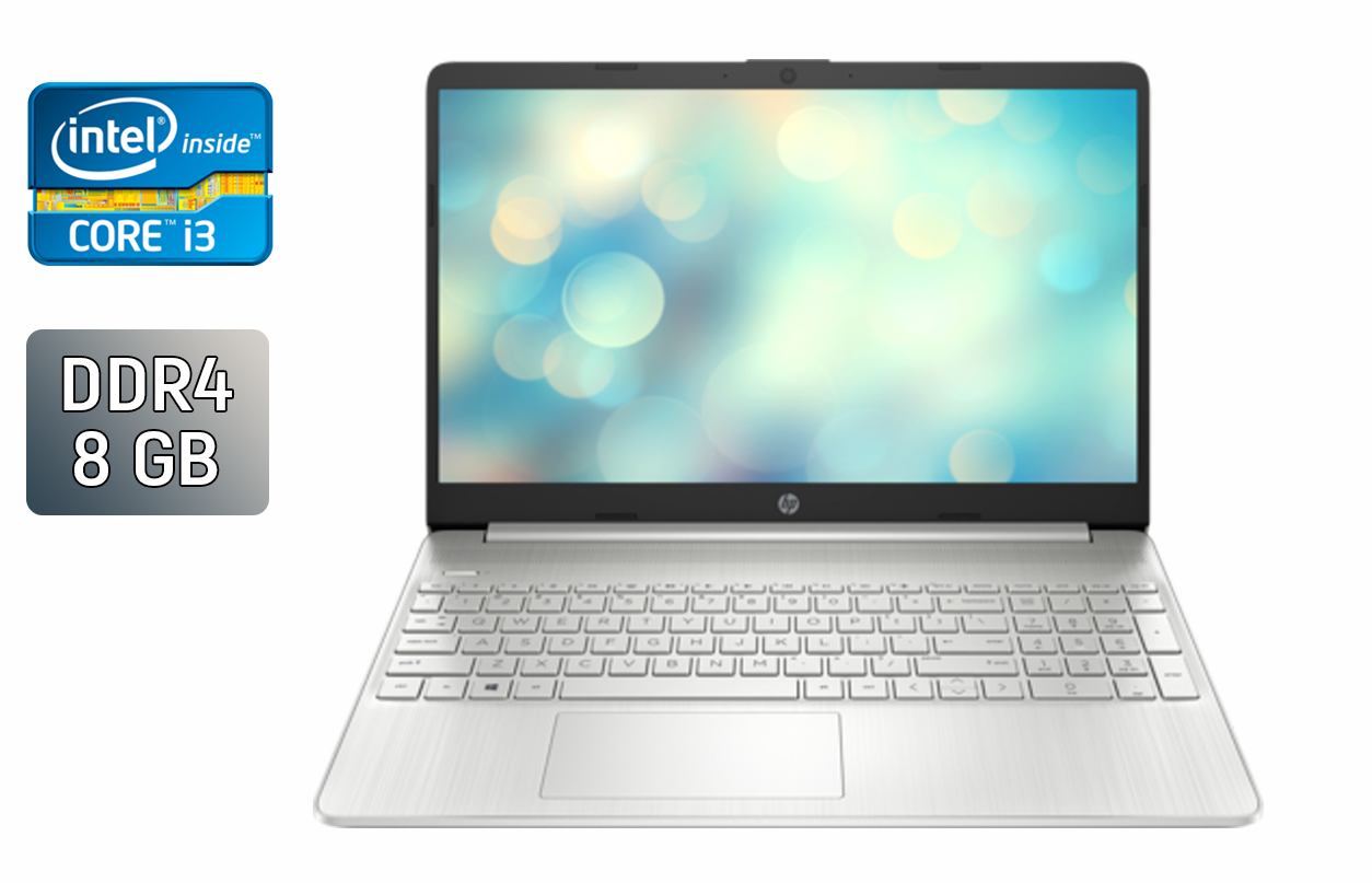 Ноутбук Б-клас HP 15-dy1043dx/ 15.6" (1366x768)/ Core i3-1005G1/ 8 GB RAM/ 256 GB SSD/ UHD