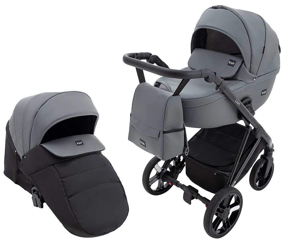 Коляска 2 в 1 Bair Lion ECO LE-47 темно-сірий