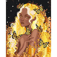 Картина за номерами ArtCraft Золота фея з металізованими фарбами 40х50 см (10112-AC)