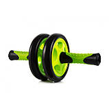 Колесо для преса подвійне PowerPlay 4327 Dual-Core Ab Wheel  Чорно-червоне, фото 5
