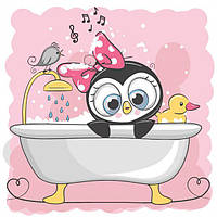 Картина за номерами ArtCraft Пінгвіненя 30х30 см (15503-AC)