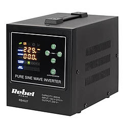 Джерело безперебійного живлення REBEL POWER-800 LFP4 (ІБП) Rebel 500/800W 12v (Чорний) RB-4027 (LiFePo4)