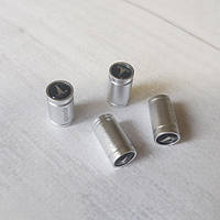 Ковпачки на ніпель із логотипом Tesla Alitek Sports Silver Тесла, 4 шт.