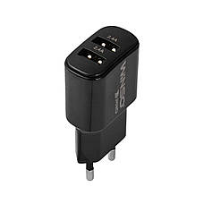 Мережевий зарядний пристрій Winso Pro 12 W 2xUSB-A чорний, фото 2