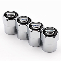 Металеві ковпачки на ніпель для Dacia Alitek Short Silver Дачия (4 шт.)