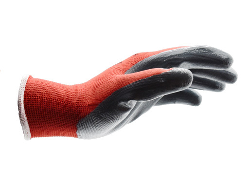 Рукавички робочі з нітрилом Wurth Red Nitrile 9/L (Німеччина) 899403109