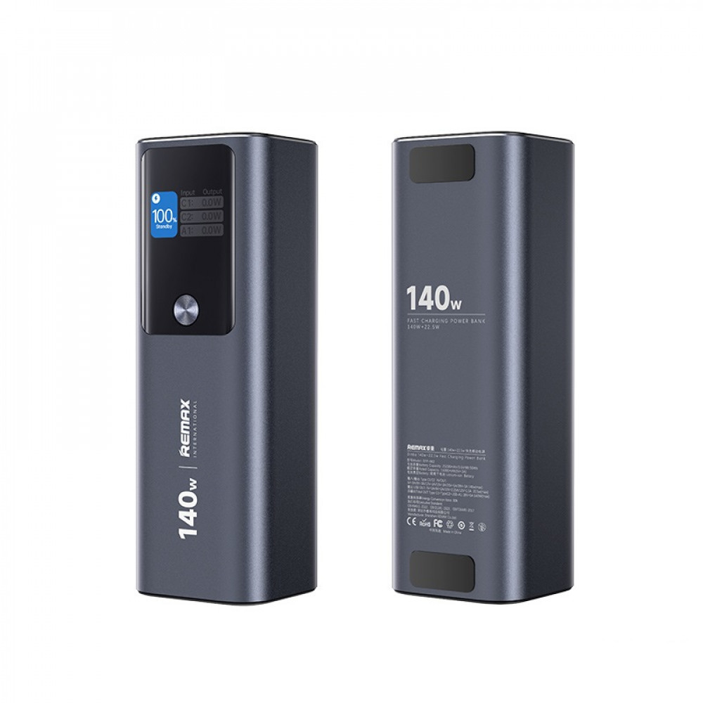 Повербанк Remax RPP-662 25200 mAh 140W+22.5W Fast charging Blue