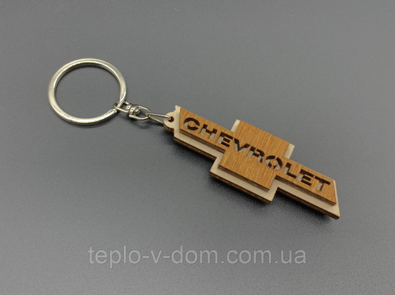 Брелок дерев'яний Chevrolet. 7см