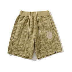 Шорти Bape A Bathing Ape Shark Unisex Khaki Oversize Shorts - CA1118A1