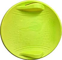 Санки-льодянка/ Крижанка/Гарянка/пластикові санки/ Круглі якісні санки "Alligator", жовтий ORG