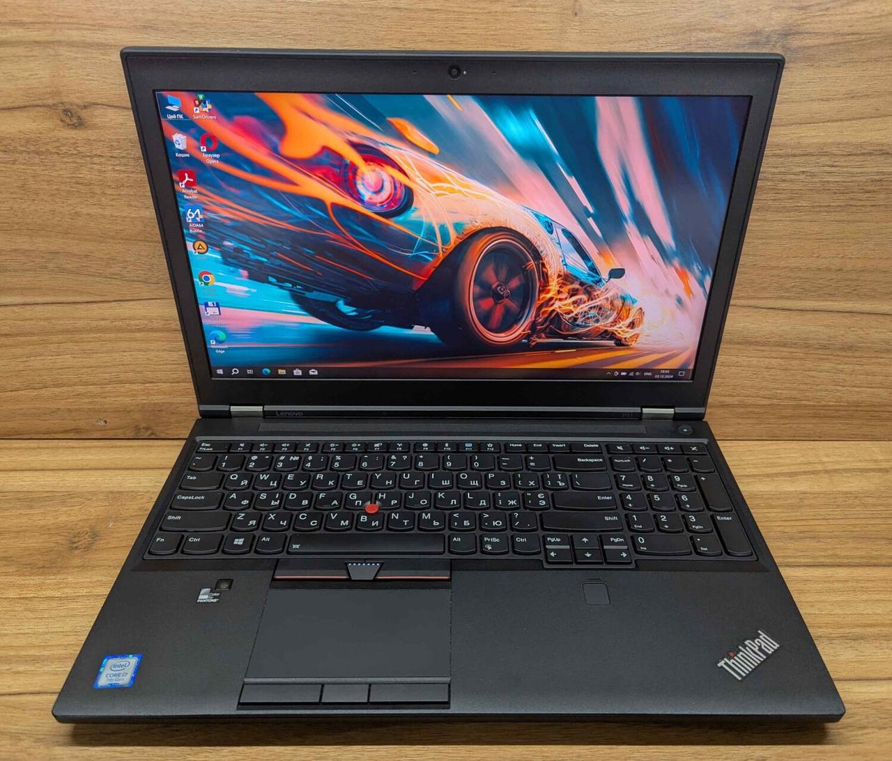 Б/в Ноутбук Lenovo ThinkPad P51 15.6" 3840x2160| Core i7-7700HQ| 32 GB RAM| 480 GB SSD| Quadro M1200 4GB