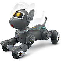 Інтерактивна іграшка собака робот на радіокеруванні для хлопчика Собачка з підсвічуванням звуками та мелодіями