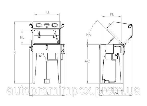 Электрическая установка для мойки деталей LAVAPEN LP 2C SME (Италия) - фото 6 - id-p31140645