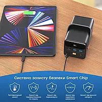 Повербанк 50000mAh Choetech B664 Deep Blue 65W PPS QC3.0 PD3.0 LED-ліхтар (43-00119), фото 8