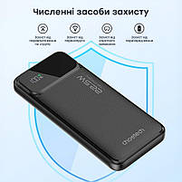 Повербанк 10000mAh Choetech B728 Black 22.5W QC3.0 PD3.0 (43-00114), фото 6