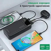 Повербанк 20000 mAh Choetech B729 Black 22.5W QC3.0 PD3.0 (43-00115), фото 5
