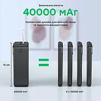 Повербанк 40000mAh Choetech B731 Black 22.5W QC3.0 PD3.0 (43-00117), фото 6