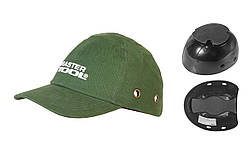 Каскетка захисна MASTERTOOL х/б ABS EVA-54-59 II-EN 812 зелена 81-2005