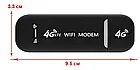 Бездротовий модем з 4G і WiFi до 150 Мбіт/сек HotSpot 3in1 Чорний Модем-роутер із слотом для сім-карти, фото 11