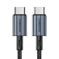 Кабель Choetech ХСС-1014 Black USB-C to USB-C PD60W 1.2m