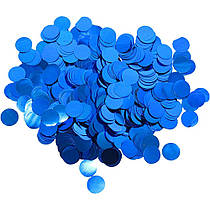 Конфеті "Кружечки" 23 мм синій