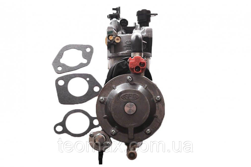 Газовий редуктор генератора 5 кВт вакумна заслонка (карбюратор бензин-газ), фото 1