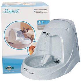 PetSafe Drinkwell Platinum Pet Fountain автоматичний фонтанчик поїлка для собак, 5 л