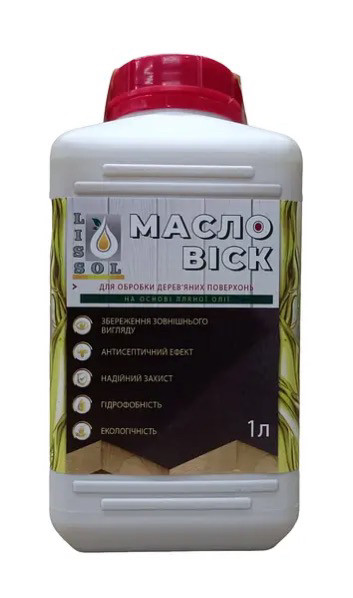 Масло-віск LISSOL 1 л для дерева, фото 1