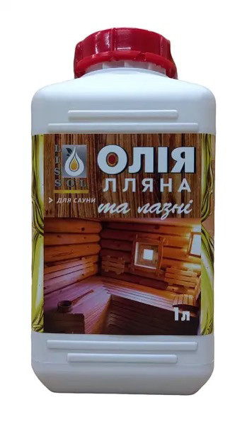 Олія лляна для сауни та лазні LISSOL 1 л, фото 1