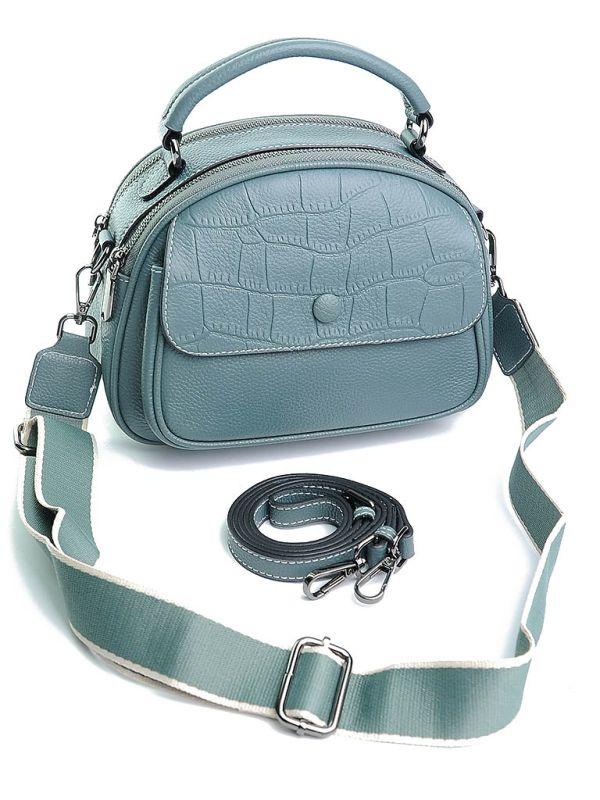 Жіноча шкіряна сумка181-9009 Light Blue.Купити жіночі сумки гуртом і в роздріб із натуральної шкіри в Україні